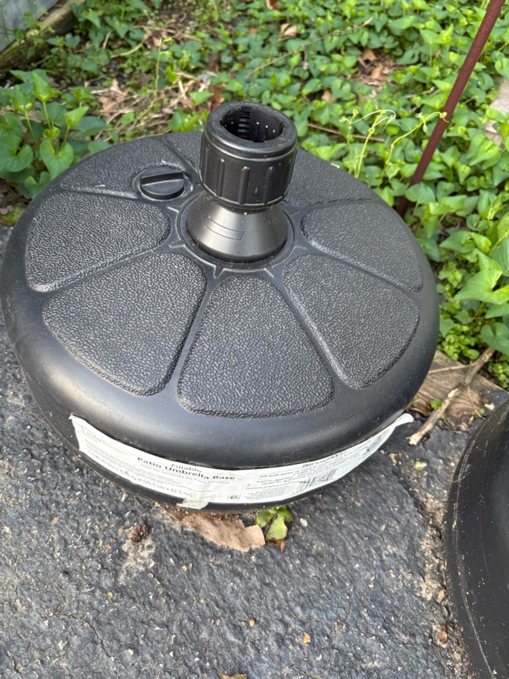 Mainstays Black Outdoor Umbrella Base